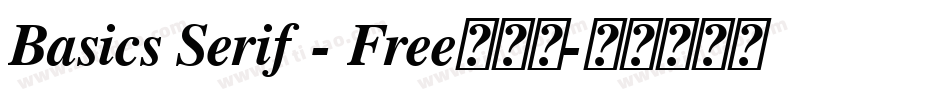 Basics Serif - Free手机版字体转换